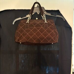 Vera Bradley Quilted Brown Mini Bag